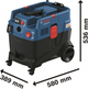 Odkurzacz przemysłowy Bosch Professional GAS 400 A (06019M0020) - obraz 3