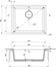 Zlew kuchenny Deante Corda 550x460x204 mm (ZQA_T10C) - obraz 2