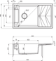 Zlew kuchenny Deante Magnetic 820x500x219 mm (ZRM_A113) - obraz 2