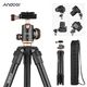 Штатив Andoer Q160SA с панорамной шаровой головкой для цифровых зеркальных фотокамер, видеокамер Canon, Nikon, Sony 40-126 см Black - изображение 9