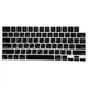 Силіконова накладка xVibe на клавіатуру MacBook New Air 13.6 2022-2026 Українскі літери US Black - изображение 1
