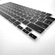 Силіконова накладка xVibe на клавіатуру MacBook New Air 13.6 2022-2026 Українскі літери US Black - изображение 3