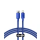 Кабель Baseus Crystal Shine Series Fast Charging Data Cable Type-C to iP 20W 1.2m Blue (CAJY000203) - изображение 1