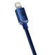 Кабель Baseus Crystal Shine Series Fast Charging Data Cable Type-C to iP 20W 1.2m Blue (CAJY000203) - изображение 7