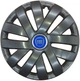 Автомобильные колпаки на колеса FIAT BLUE R15 №315 SJS черные комплект 4шт TR0306111 - изображение 1