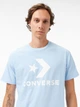 Футболка хлопковая длинная мужская Converse CVM5T458-MXM XL Светло-голубая (0198820082570) - изображение 4