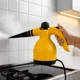 Пароочиститель с насадками Steam Cleaner 1000Вт, ручной многофункциональный отпариватель со шлангом для чистки полов, окон, плитки, сантехники, мебели, одежды, парогенератор для уборки и дезинфекции Желтый, DF-A001 - изображение 1