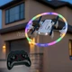 Дрон з LED підсвічуванням і пультом керування Mini Drone, ігровий акумуляторний квадрокоптер на радіоуправлінні 2.4 ГГц з обертовим кільцевим кольоровим світлом, для дітей та дорослих Білий, BK-2-White - зображення 1
