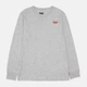 Футболка с длинным рукавом детская Levi's Lvb L/S Batwing Chesthit Tee 9EC706-C87 170-176 см Серая (3665115295399) - изображение 5