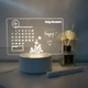 Дошка-планер світлодіодна Led для нотаток малювання маркером usb світильник 3D - зображення 3
