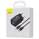 Сетевое зарядное устройство Baseus Super Si 25W + кабель Type-C to Type-C 3A 1M black (TZCCSUP-L01) - изображение 2