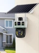 Уличная WiFi-камера с солнечной панелью оснащенная двумя объективами и функцией поворота на 360°, цветное ночное видение, двусторонняя аудиосвязь, Белая - изображение 8