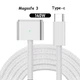 Кабель USB Type-c на Magsafe 3 (140W) 1.8 метра space grey для зарядки ноутбука (0358) - изображение 1