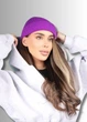 Вязаная шапка Мини-бини (Монатик) One-size Лавандовый - изображение 1