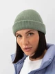 Вязаная шапка Мини-бини (Монатик) One-size Фисташковый - изображение 8