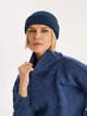 Вязаная шапка Мини-бини (Монатик) One-size Джинсовый - изображение 4