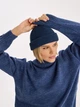 Вязаная шапка Мини-бини (Монатик) One-size Джинсовый - изображение 5