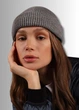 Вязаная шапка Мини-бини (Монатик) One-size Серый - изображение 2