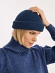 Вязаная шапка Мини-бини (Монатик) One-size Джинсовый - изображение 10