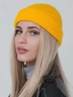 В'язана шапка Міні-біні (Монатик) One-size Жовтий - зображення 13