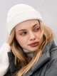 Вязаная шапка Мини-бини (Монатик) One-size Белый - изображение 9