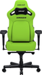 Fotel gamingowy Anda Seat Kaiser 4 Size XL Cyber Green PVC (AD12YDDC-XLL-20-C-PV/C-01) - obraz 1