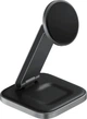 Беспроводное зарядное Satechi 2-in-1 Foldable Qi2 Wireless Charging Stand Space Gray - изображение 8