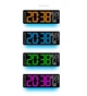 Часы Deepfox DS-6669 LED цифровые электронные настенные Будильник Дата Температура Влажность 42х15,5см оранжевый - изображение 13