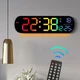 Часы Deepfox DS-6651R LED цифровые электронные настенные Будильник Дата Температура 35х10см - изображение 1