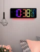 Часы Deepfox DS-6669R LED цифровые электронные настенные Будильник Дата Температура Влажность 42х15,5см разноцветный - изображение 6