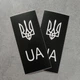 Наклейка на номер автомобіля поштучно Чорна з гербом - изображение 2