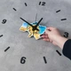 Годинник настінний 3d Карта України чорний - изображение 3