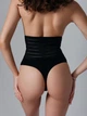Трусы женские из натуральной ткани и эластичным поясом на животе Nud 2XL Черный - изображение 2