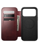 Кожаный чехол-книжка Nomad Modern Folio Horween Burgundy для iPhone 17 Pro - изображение 11