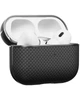 Магнитный чехол Pitaka Aramid Fiber Magnetic Case Plain Black/Grey для Airpods Pro 2nd Gen (APM2401) - изображение 4