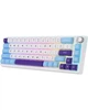 Беспроводная клавиатура KZZI K68 Pro UA/ENG (Rainbow Switch) Blue Sea (6977534870468) - изображение 9