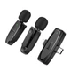 Бездротова мікрофонна система HOCO L15 dual-mic (iP/Type-C) Black (6942007638623) - изображение 3