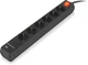 Мережевий фільтр-подовжувач Real-El RS-Protect 605 3 м Black (EL122300041) - зображення 2