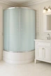 Душова кабіна з глибоким піддоном Shower SATURN STN-859 90х90х205 см хром двері розсувні скло матове (C15211) - зображення 2
