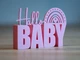 Статуетка-напис Hallo Baby з веселкою. Aivory - изображение 2