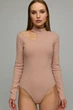 Боди Tales с вырезом Chori S бежевый (kd6037-011) - изображение 1