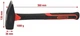 Слесарный молоток KS Tools с рукояткой из фибергласа 1000 г (142.1401) - изображение 2