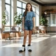 Утепленные демисезонные подростковые ботинки ортопедические хайтопы для девочки подростка на флисе Шалунишка 5550 белые с черным 33(стелька внутри 22см) - изображение 3