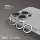 Захисне скло Etteri Camera Lens Protector для Apple iPhone 16 Pro / 16 Pro Max Silver (5907504523958) - зображення 4
