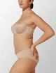 Бюстгальтер балконет Thirdlove Classic Strapless Bra - бежевый - 90Е - изображение 7