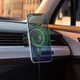 Автотримач для телефона з БЗП HOCO CA85 Ultra-fast magnetic wireless charging car holder Black (6931474745484) - изображение 7
