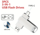 Флеш-накопитель USB 2 тб флешка крутящая USB 3.1 / Type-C Seuno (GS873) - изображение 6