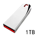 Флешка Seuno крас USB 3.0 1 ТБ — металлический накопитель с кольцом, серебристая (GS885) - изображение 1