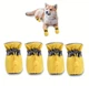 Обувь для собак "мешочки" Yellow Size 4 - изображение 1