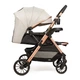Прогулянкова коляска з перекидною ручкою Ninos Maxi 2, Light Grey Gold - изображение 4